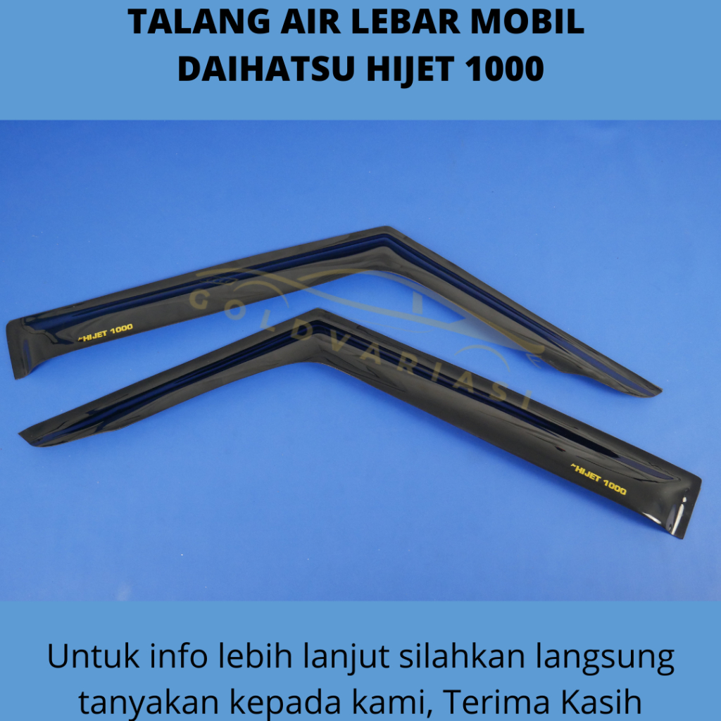Talang Air Hitam Lebar Mobil Daihatsu Hijet 1000 Hijet1000 Hitam Depan