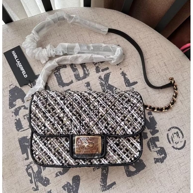 kl karl lagerfeld agyness LH0EI502 sling bag tweed