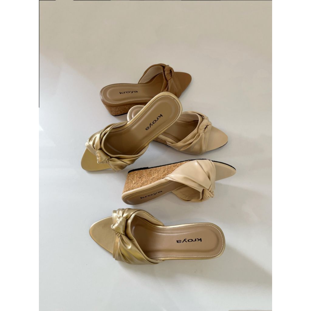KROYA| KAYLA WEDGES | SANDAL WANITA