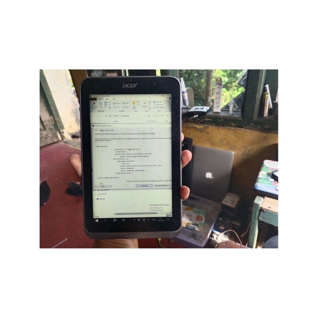 Tablet Window Acer Iconia W4-820 Processor intel Atom Z3740