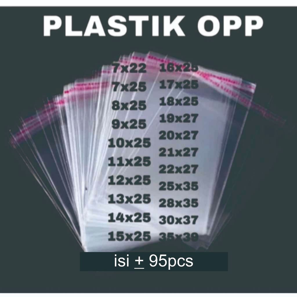 PLASTIK OPP SEAL BAJU / plastik packing bening/ plastik opp seal Undangan