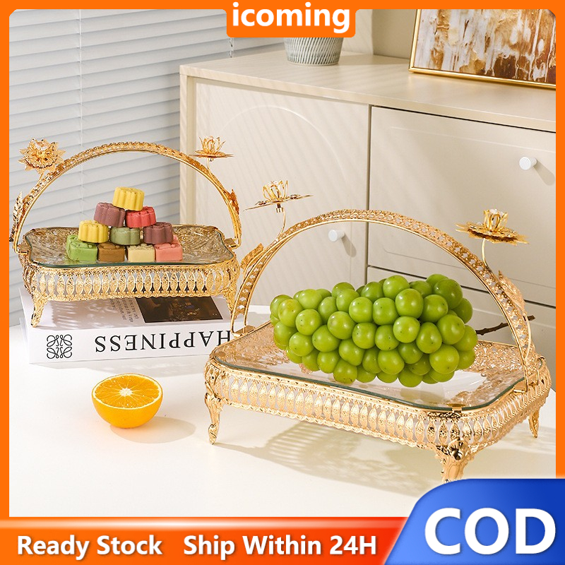 Nampan Aesthetic / Nampan Mewah / Nampan Kaca mewah