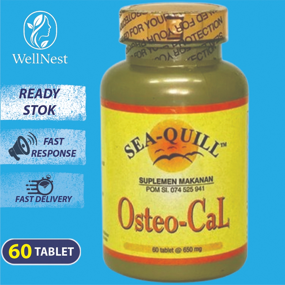 Sea Quill Osteocal 60 Tablet Suplemen Untuk Menjaga Kesehatan Tulang Osteoporosis
