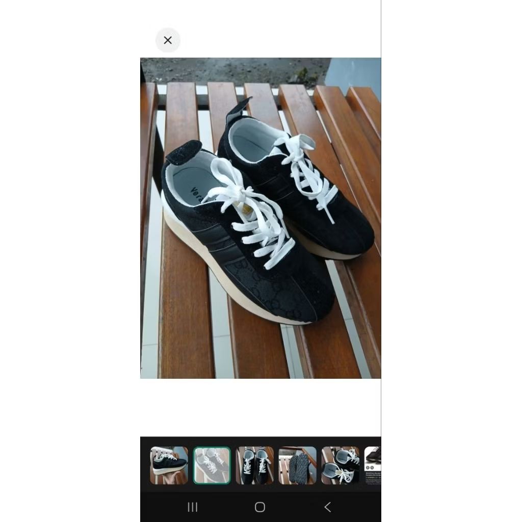Sepatu hitam  sneaker VERA NEVADA size 36 like new branded