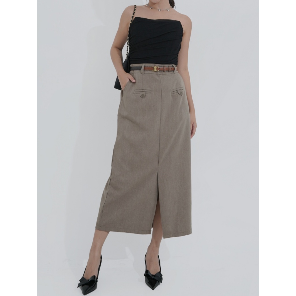 YOON ID Midi Skirt/Rok Midi/Rok Kerja Midi Skirt/Rossie Skirt