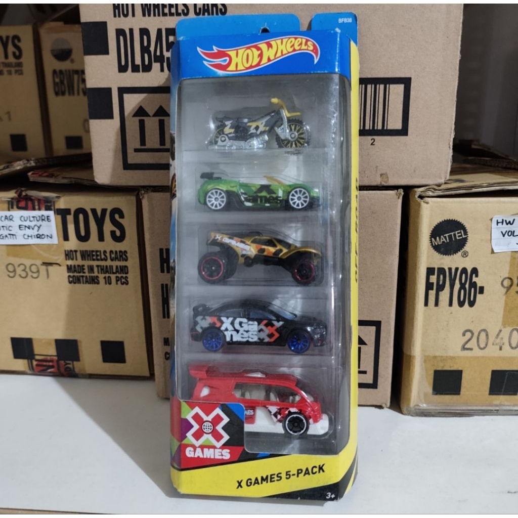 HOT WHEELS GIFT PACK 5 PCS 2008 LANCER EVOLUTION X HITAM