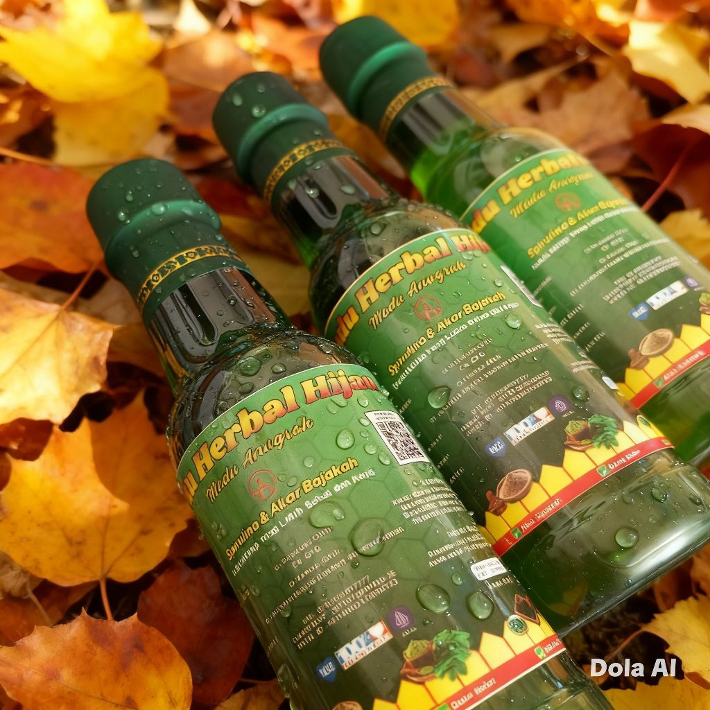 Madu Herbal Hijau Anugrah Plus Spirulina & Akar Bajakah 360 ml