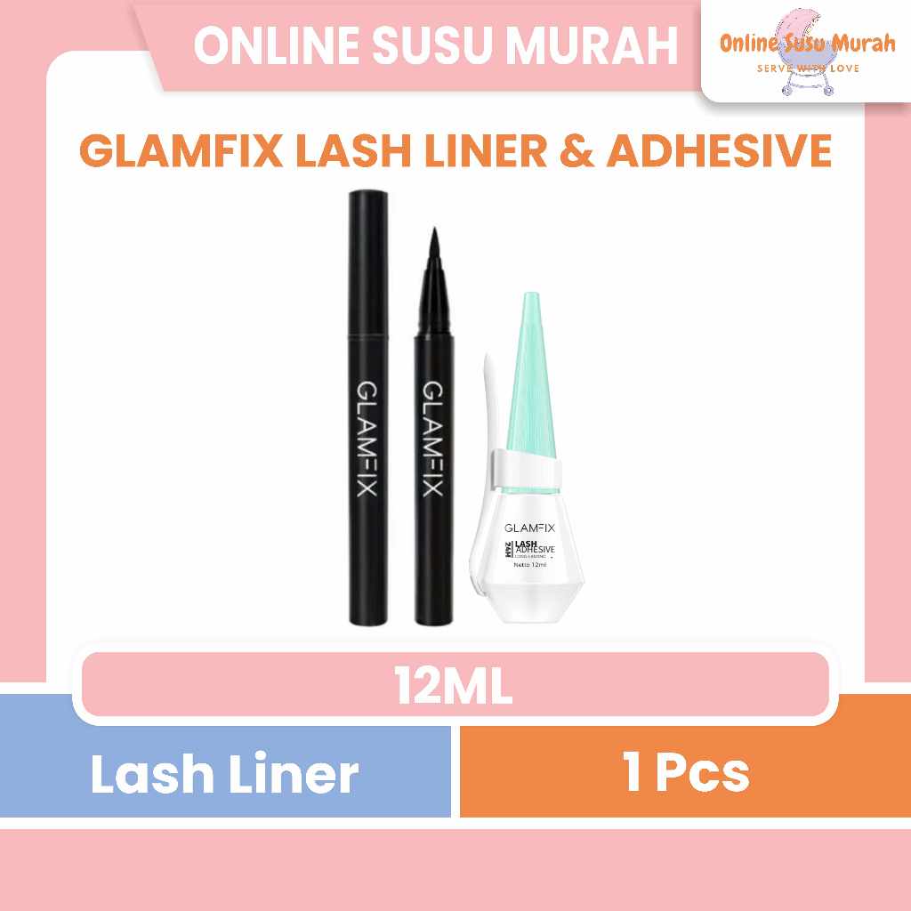 GLAMFIX LASH ADHESIVE LINER 0.7GR & LASH ADHESIVE12 ML PRLA