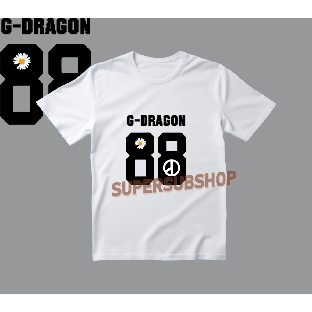 Kaos Kpop G-DRAGON T-shirt G-DRAGON Merch G-DRAGON Bahan Cotton Combed 30s