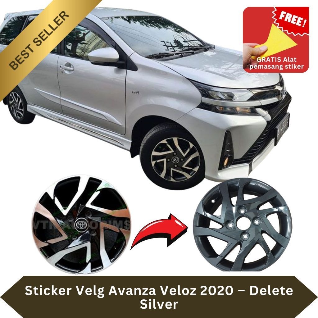 Sticker Velg Avanza Veloz 2020 – Delete Silver