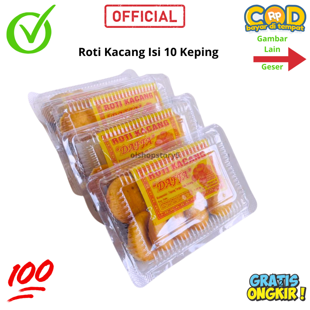 Roti Kacang Keping Mak Kres Enak Asli Terasa Kacangnya