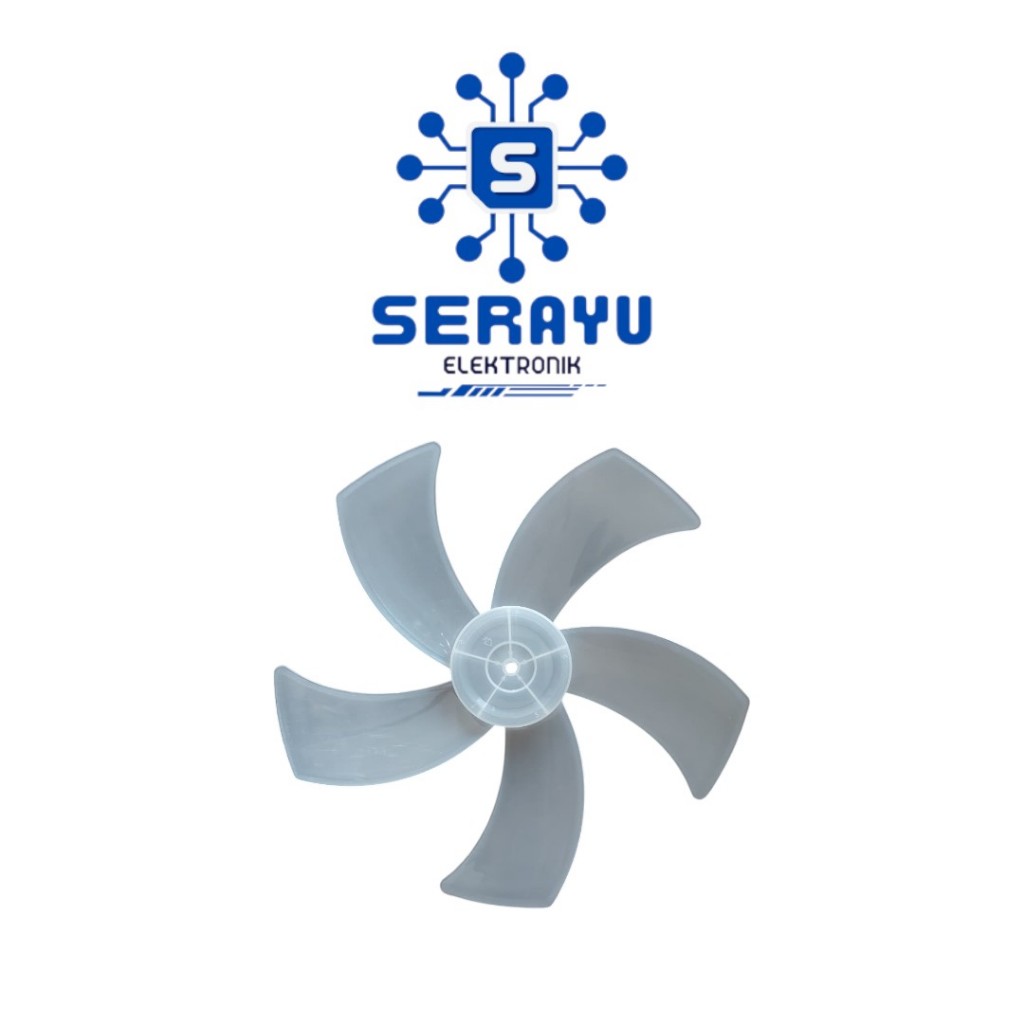 1pcs - Baling-baling Kipas 5 Daun Putih Bening Universal Bisa untuk Merek apa saja, terutama Cosmos 