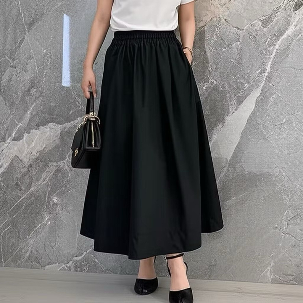 Rok wanita katun toyobo / rok polos katun