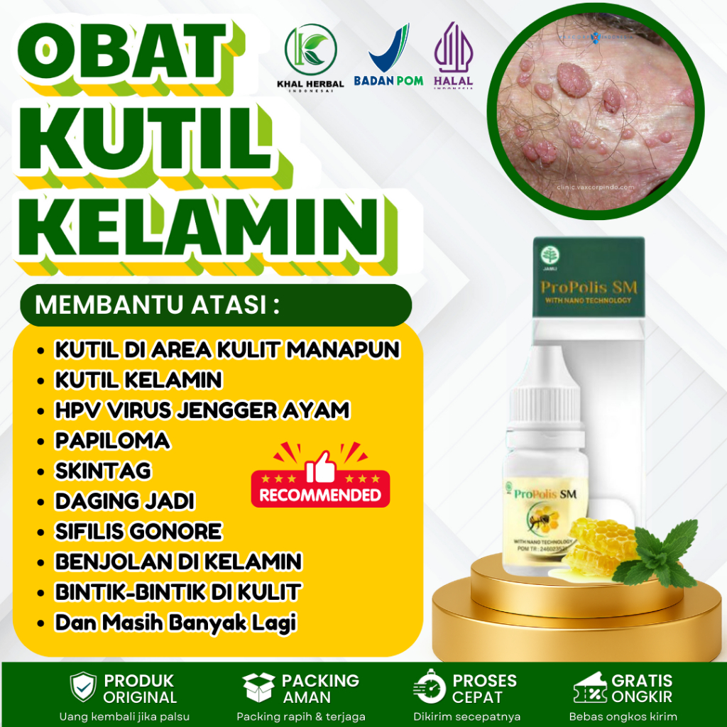 Obat Kutil Kelamin Pria dan Wanita HPV Sipilis  Kencing Nanah Raja Singa Gonore Kutil Di Anus  Ruam 