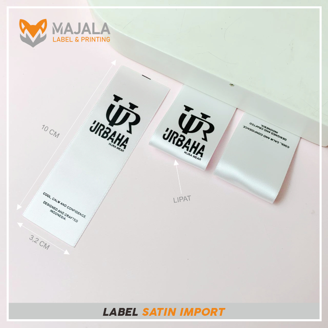 label pita satin | label washing | label merek | label pakaian