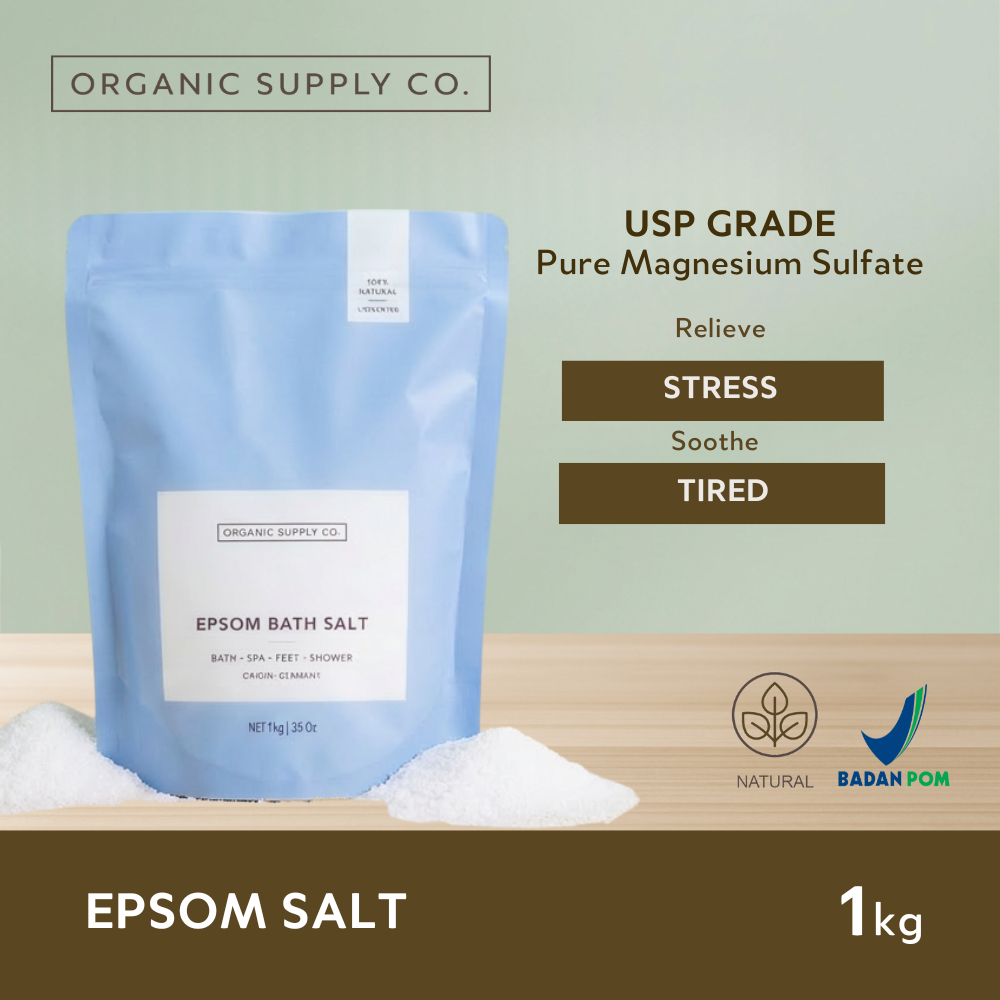 Epsom Salt | Magnesium, Pure Mineral Relief for Bath & Spa, Garam Epsom Sumbatan Asi, FCC Grade, Ger