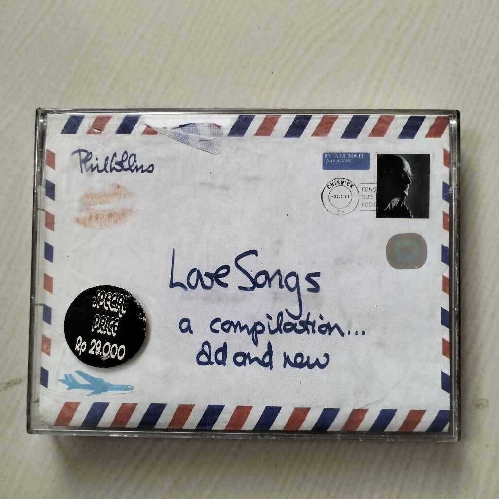 Kaset Pita Phil Collins - Love Songs - A Compilations Old & New (2 kaset)