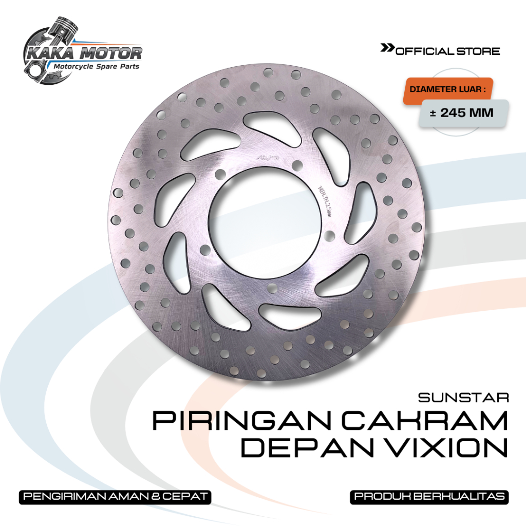 PIRINGAN CAKRAM DPN VIXION (SUNSTAR) - PIRINGAN CAKRAM DEPAN VIXION OLD PIRINGAN CAKRAM DEPAN VIXION