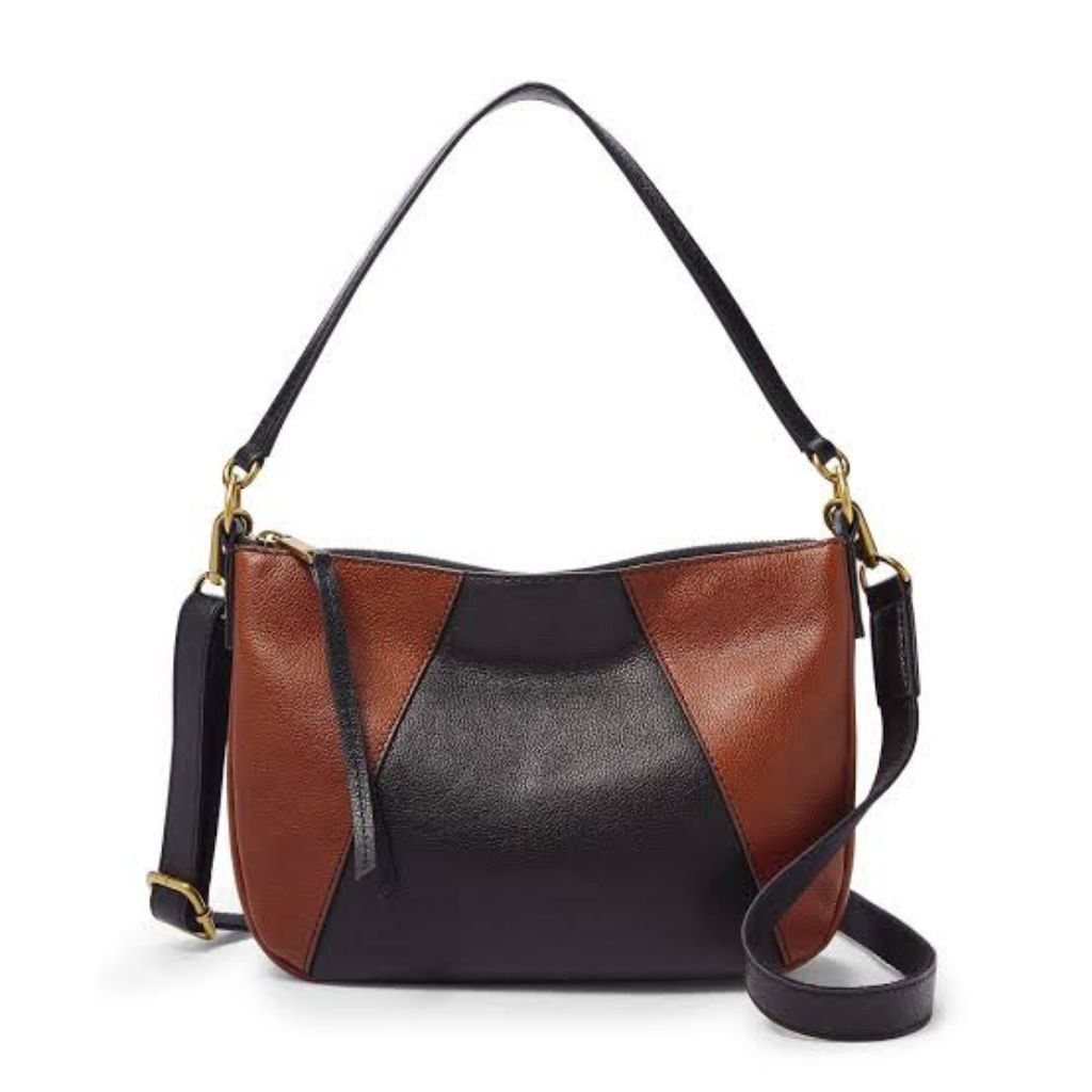 tasFossil skylar crosbody brown and black