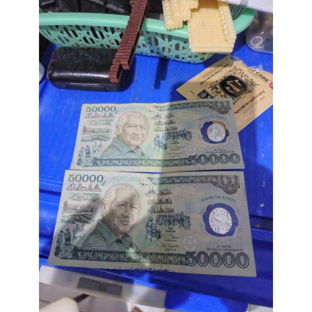 uang 50000 soeharto polimer