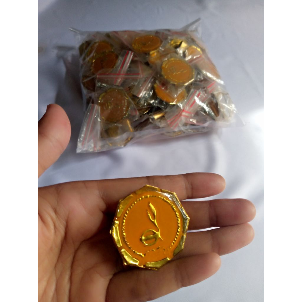 Ring hasduk bahan kuningan timbul resin