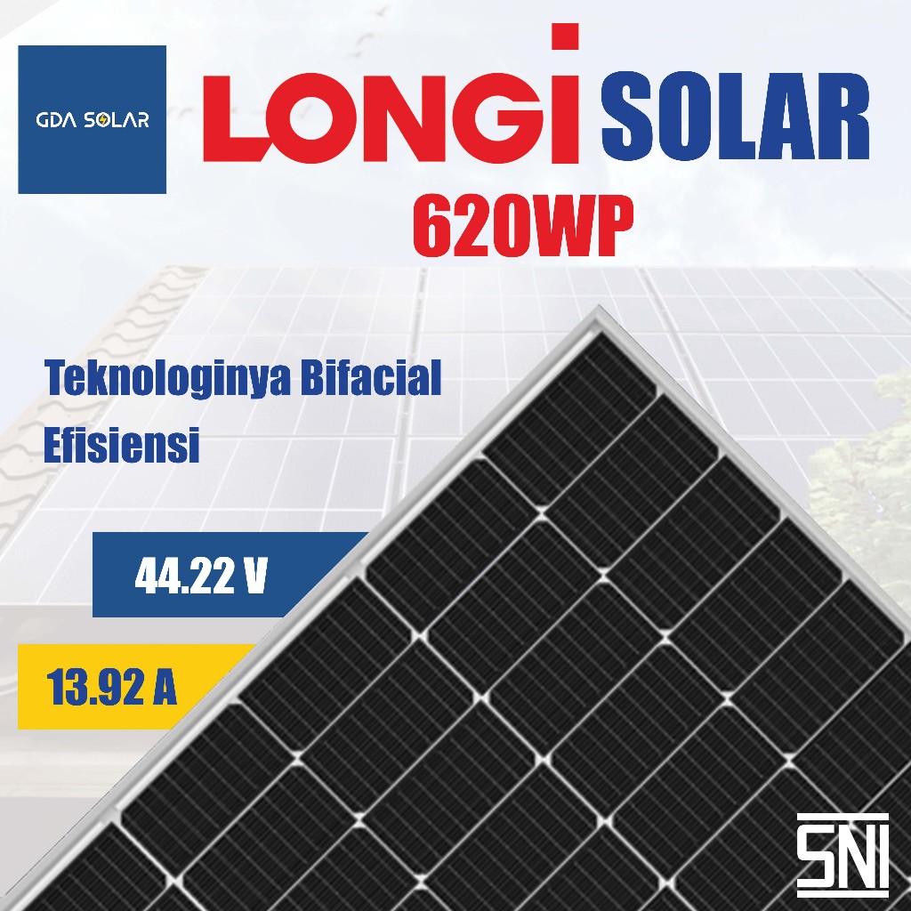 Longi Bifacial 620Wp GDA Solar Panel