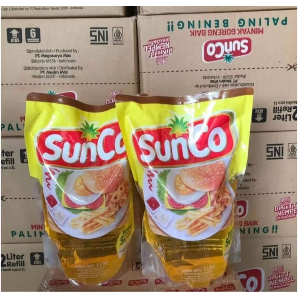 Minyak Goreng Sunco 2literx6pcs 1 dus/Sunco 5pcs/Ready Bisa Cod langsung Kirim