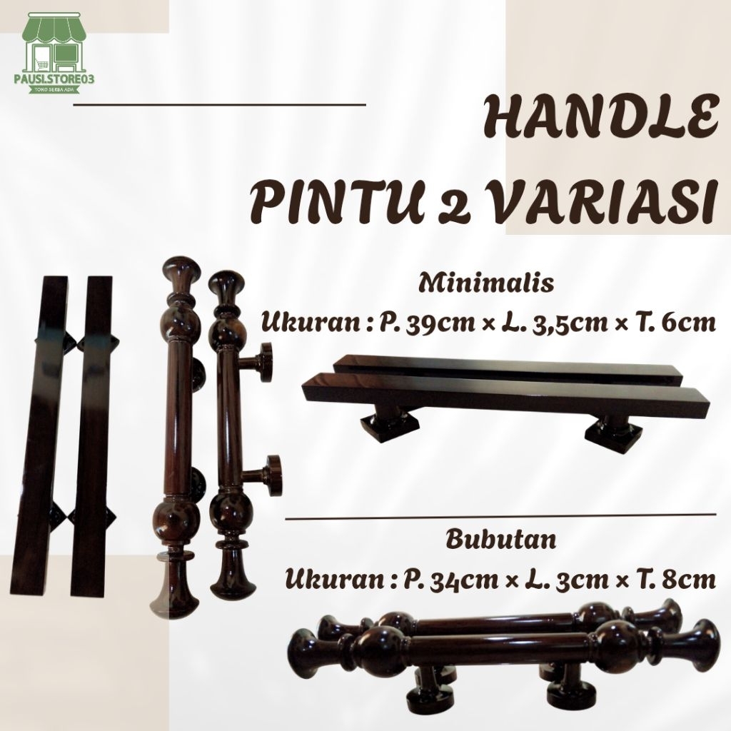 Handle Pintu Rumah Tarikan Pintu Kayu 2 Variasi