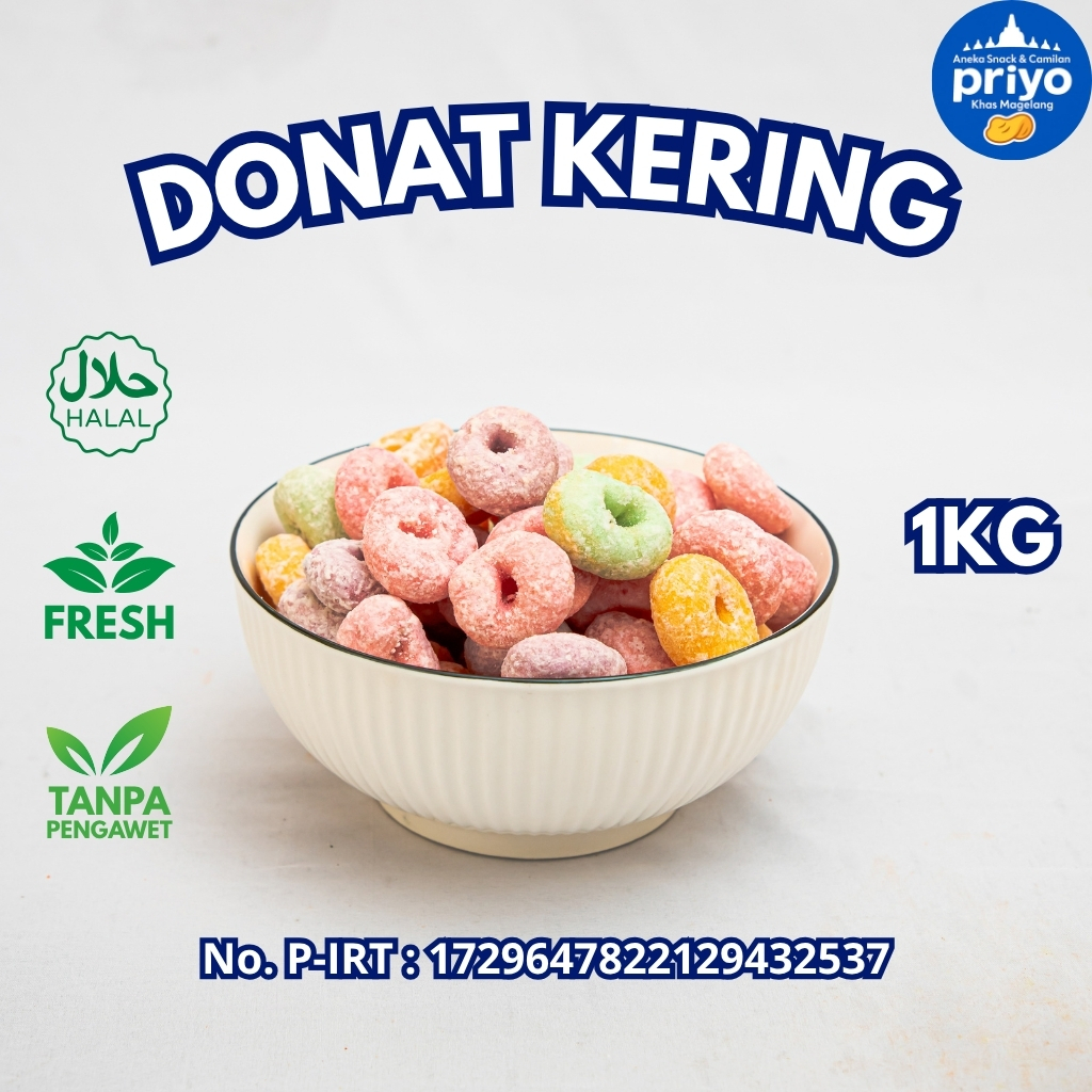 Donat Kering Mini Snackin Magelang Gula Halus Manis Empuk Snack Kiloan