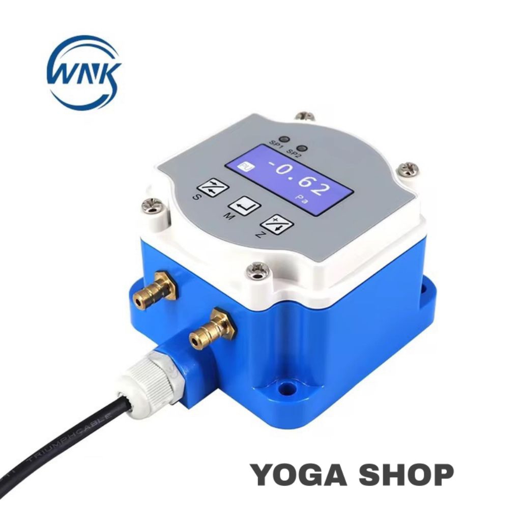 WNK Digital Air Differential Pressure Sensor Low Differential Pressure Transducer HVAC Pressure Diff