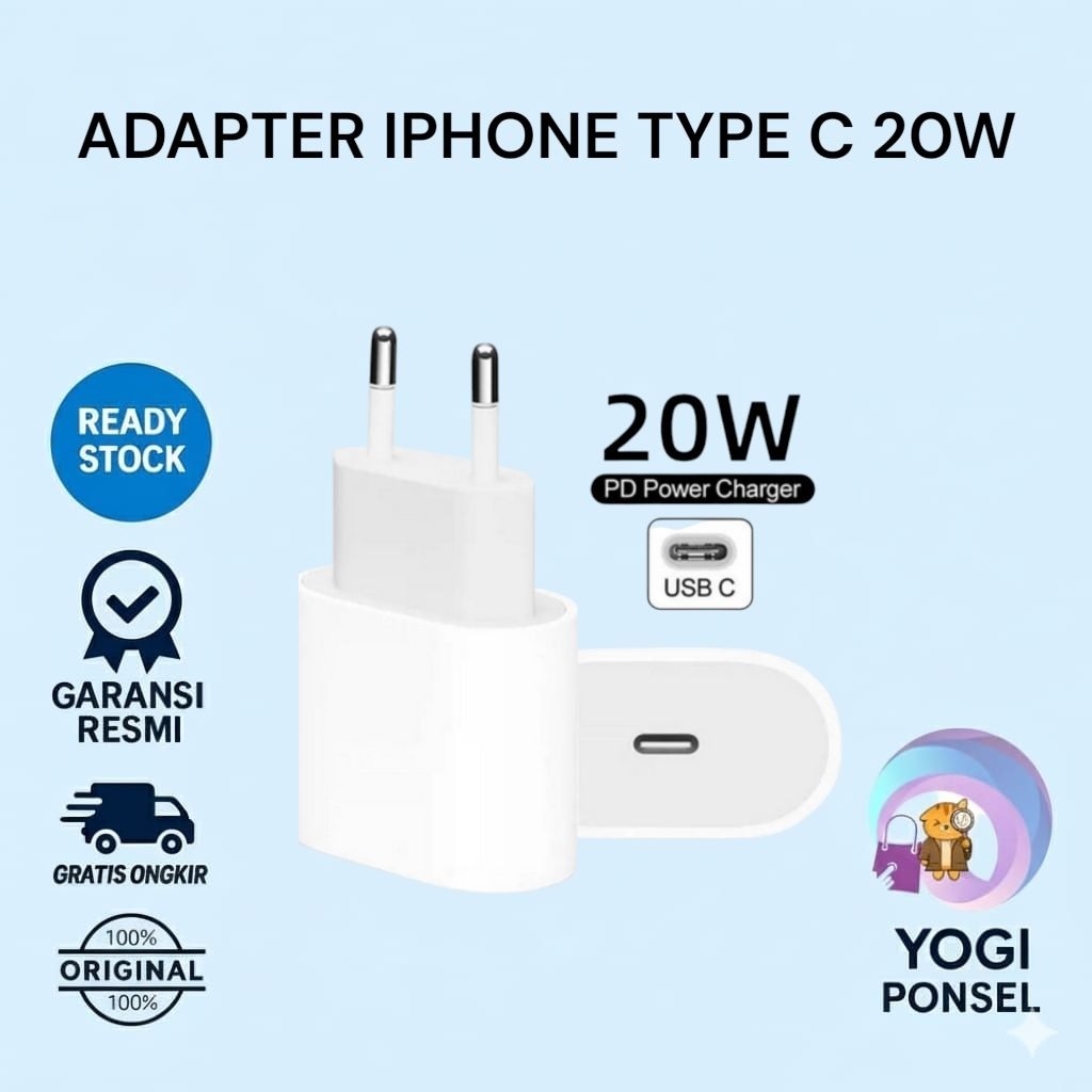 Adaptor Charger Iphone Fast Charging 20W Original TAM Resmi IBOX