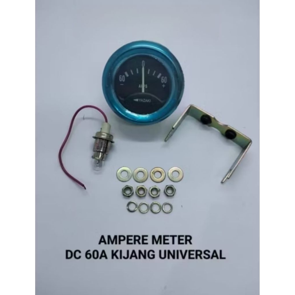 AMPERE METER DC 60A UNTUK MOBIL KIJANG UNIVERSAL (SET)