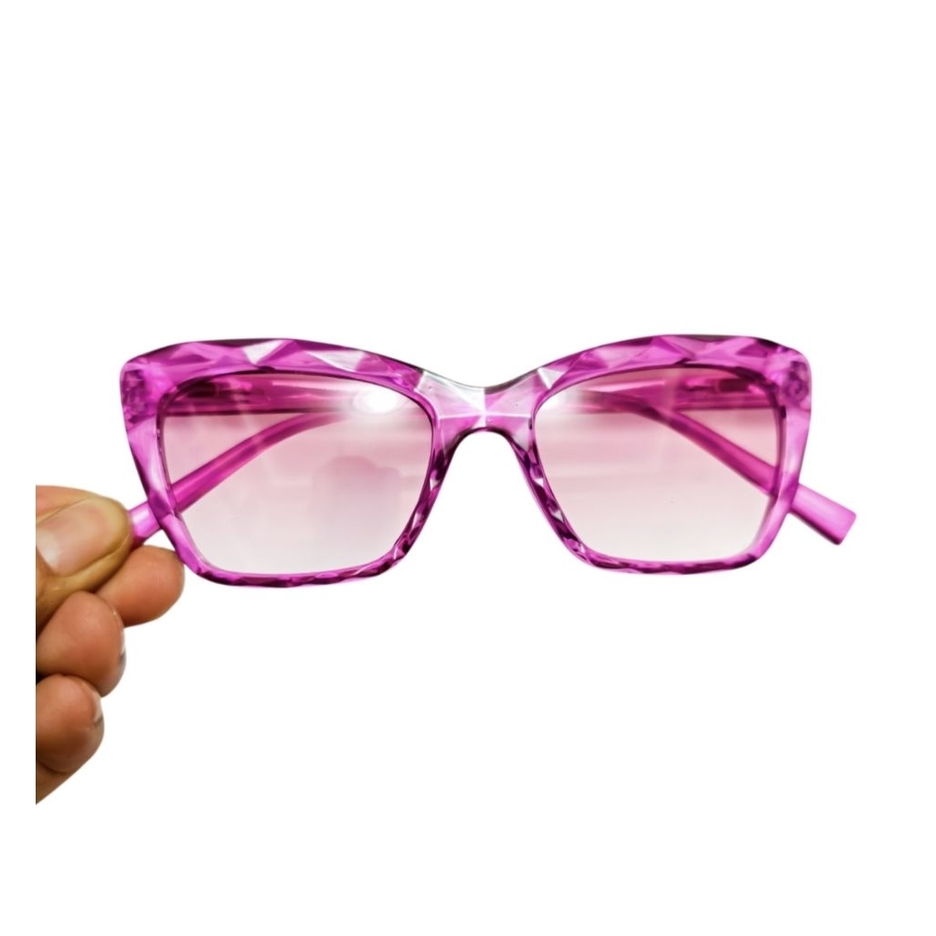 kacamata vicellia ungu dan merah sudah anti uv