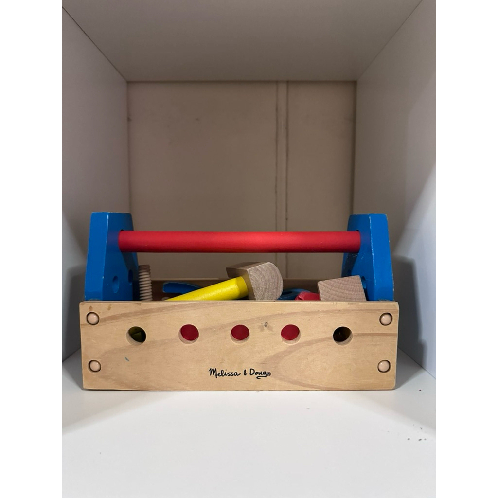 Preloved melissa & doug tukang Melissa & Doug Take-Along Tool Kit Wooden Construction Toy