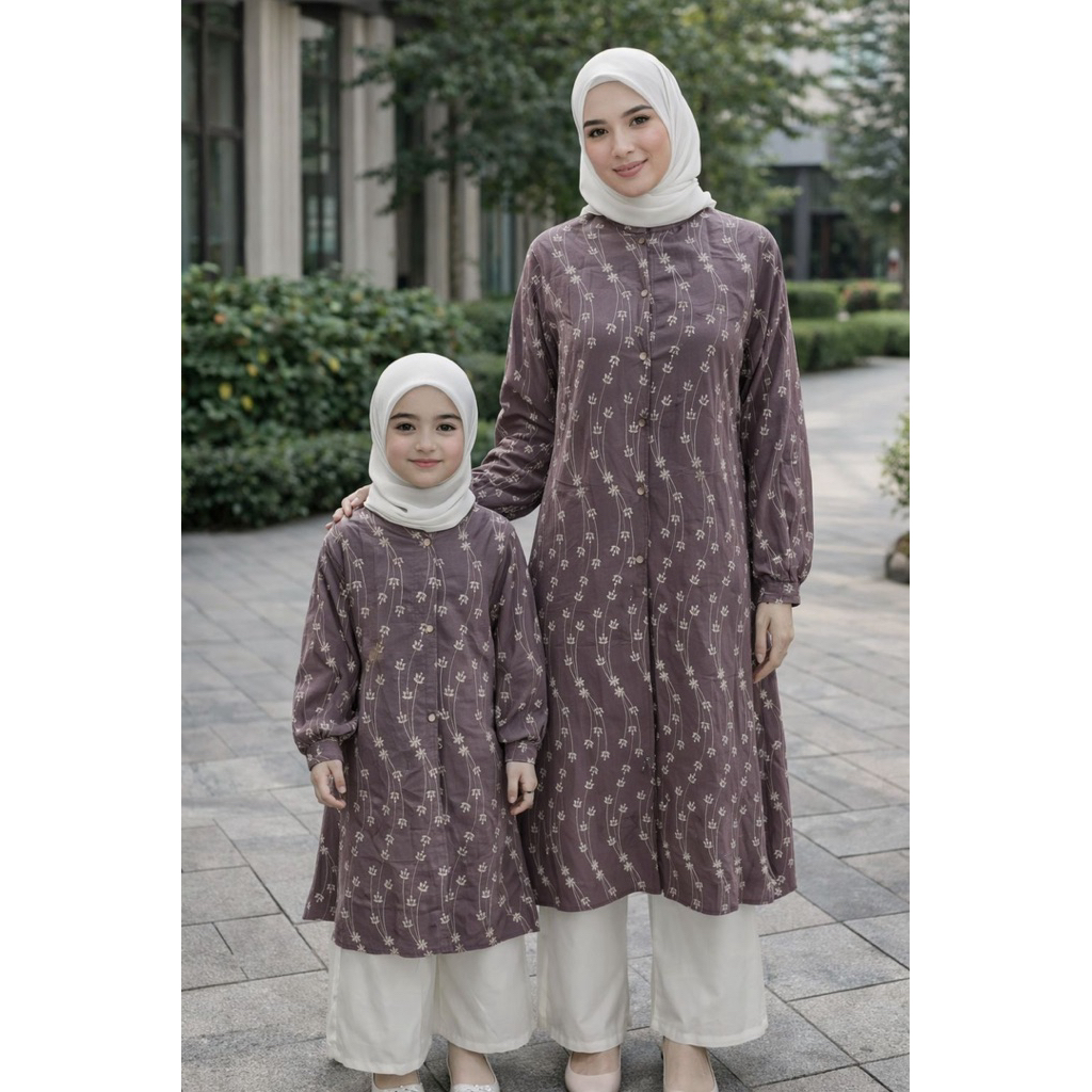 Alysa Midi dress couple ibu dan anak
