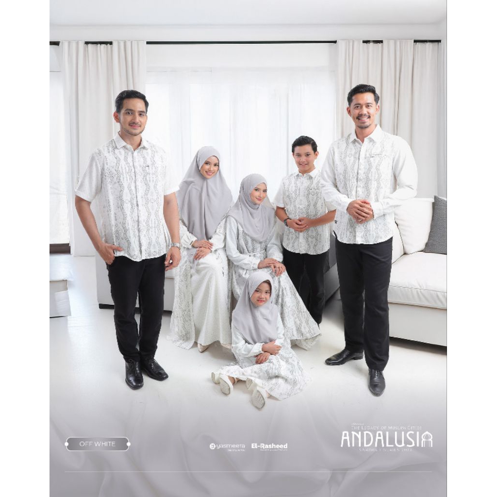 Andalusia Off White Sarimbit