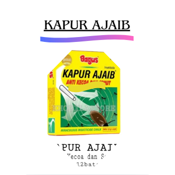 MURAH Kapur BAGUS AJAIB ANTI KECOA DAN SEMUT 1 Kotak Isi Total 12 Pcs KEPINOS