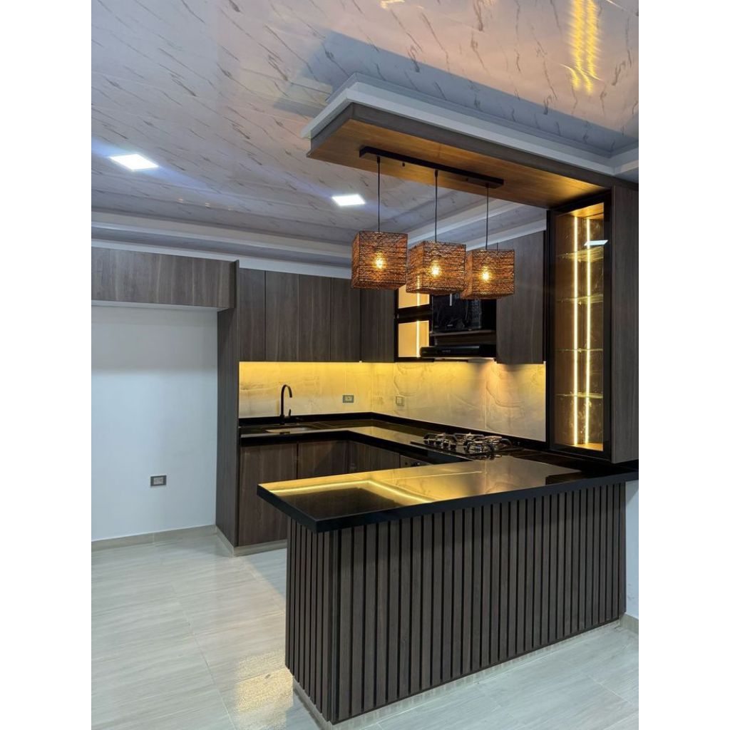 Kitchen Set Custom Modern Industrial - Gratis Survei dan Desain Konsultasi