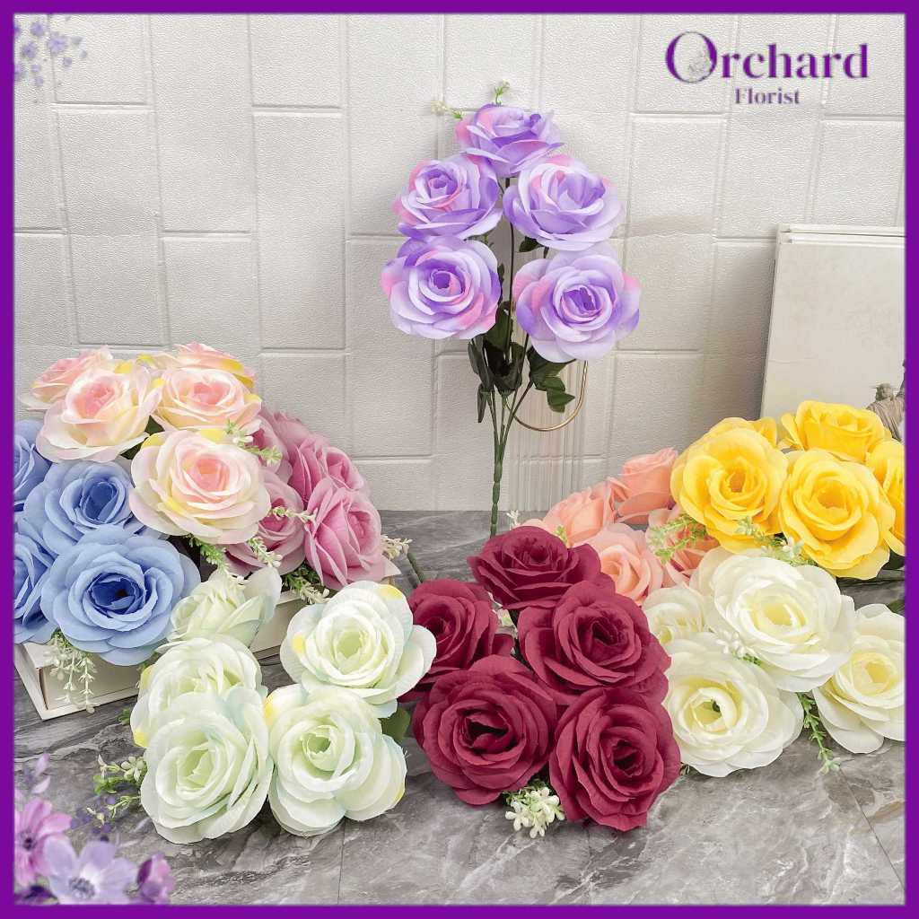 Bunga Rose Austin/Bunga Plastik/Bunga Dekorasi/Dekorasi Pernikahan/Pernikahan