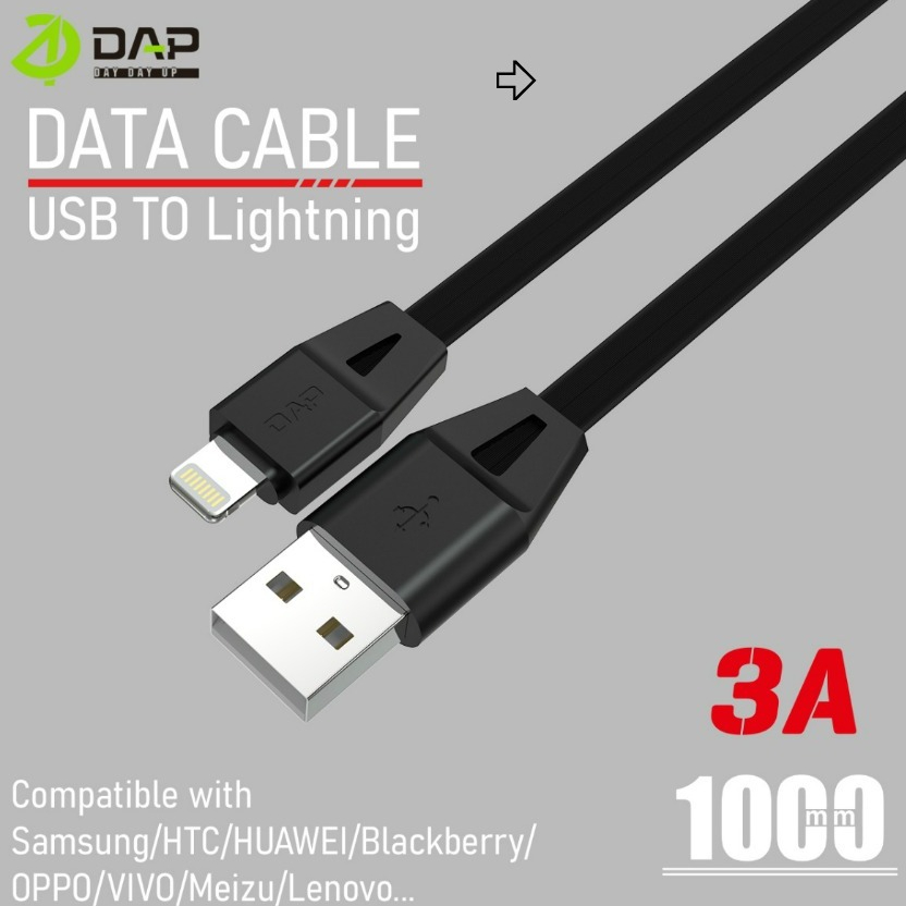 (ECERAN PERPCS) KABEL DATA DAP DIL100 USB LIGHTNING KABEL CHARGER DAP KABEL CASAN DAP DIL100