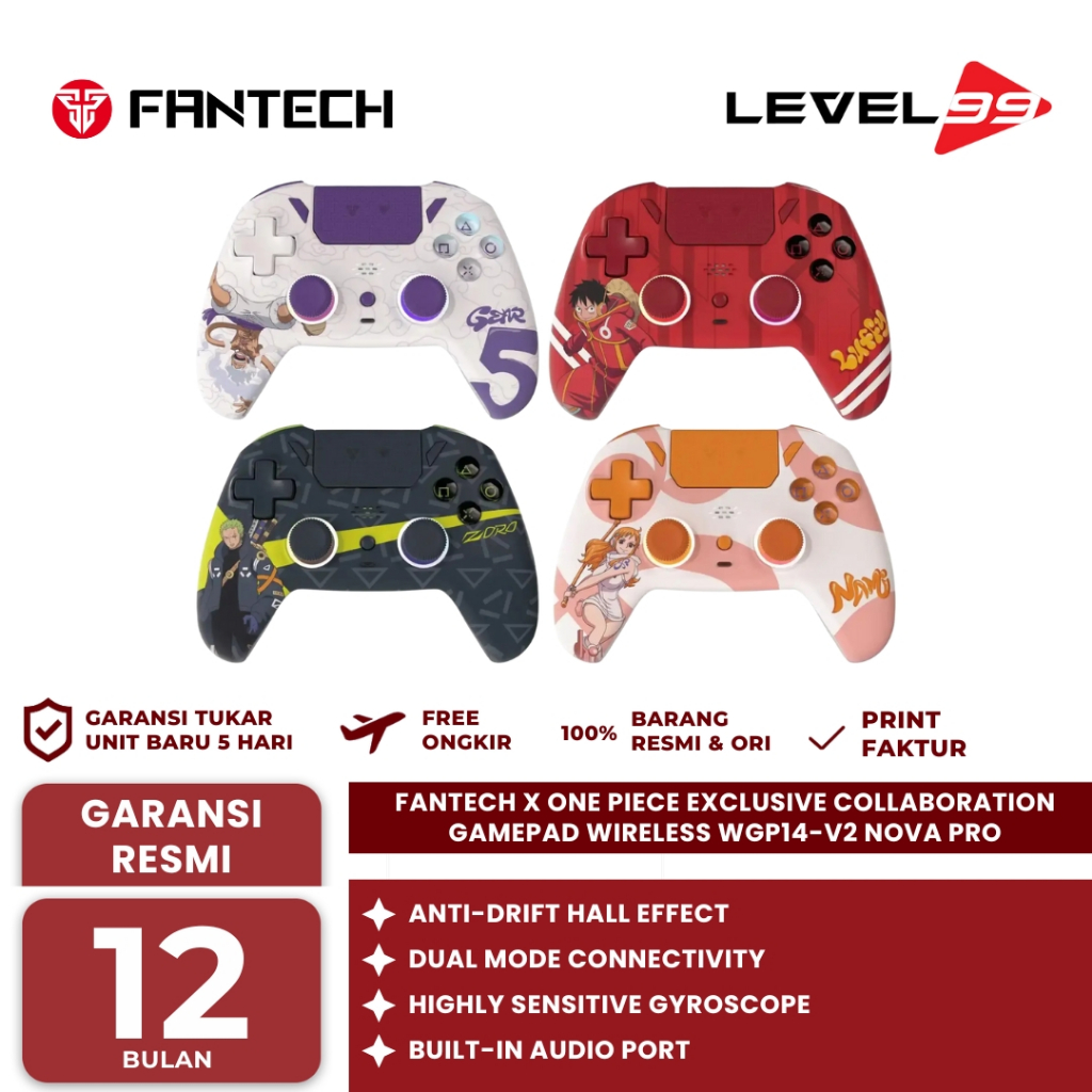 FANTECH x ONEPIECE EXCLUSIVE Collaboration Gamepad EGGHEAD NOVA PRO WGP14V2 / WGP14 V2 / WGP14-V2 Li
