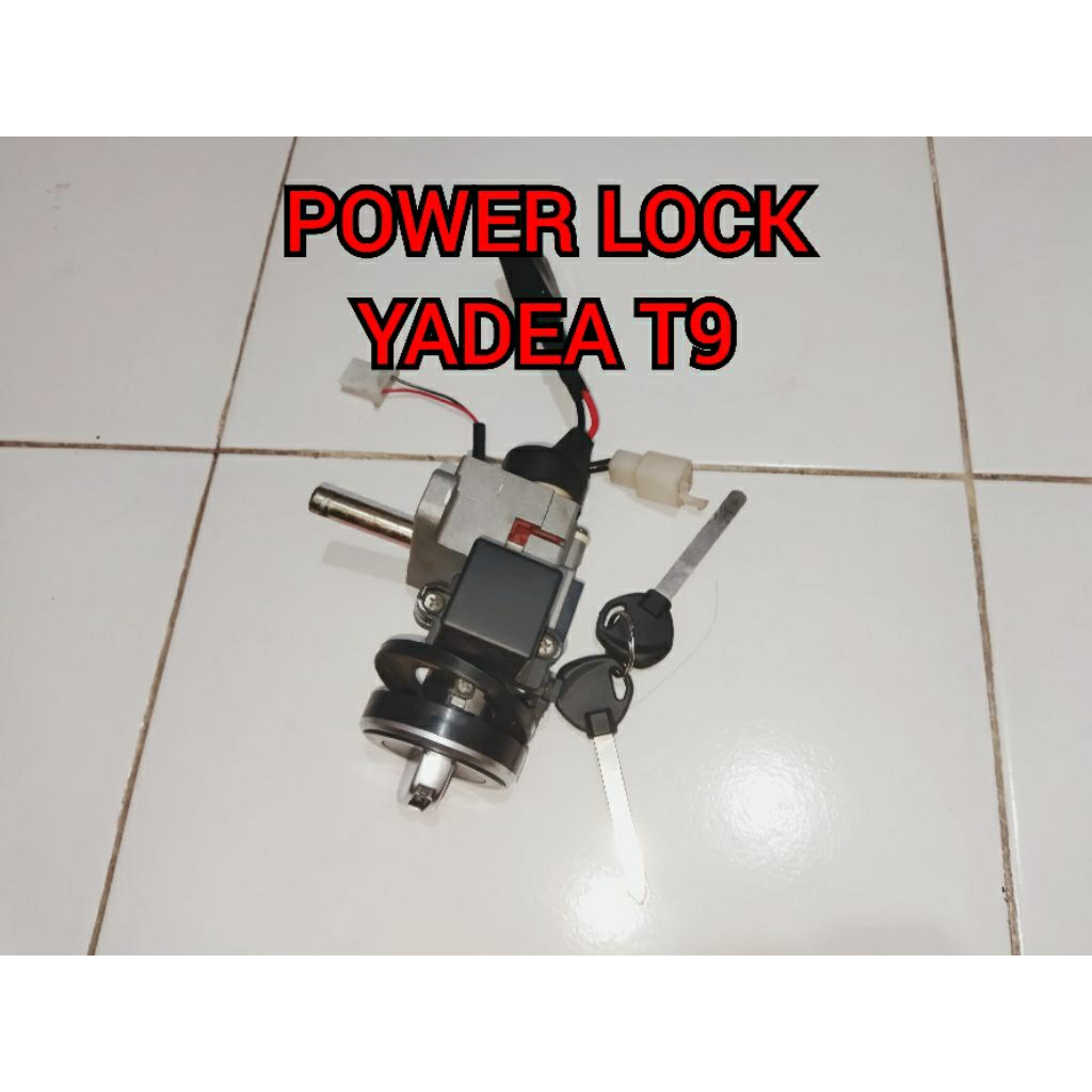 kunci kontak yadea t9 original copotan, power lock yadea t9 original copotan
