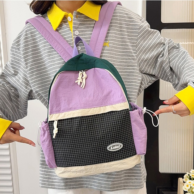 Ransel Kanvas Wanita Pria Mini Ransel Water Repellent Tas Wanita Mini Tas Fashion Korean Stylish