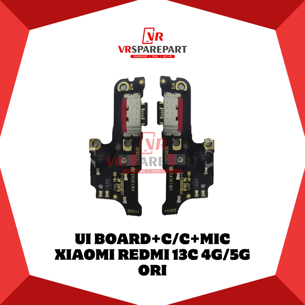 FLEXIBLE PAPAN CAS XIAOMI REDMI 13C 4G / 5G ORI PAPAN CONNECTOR CAS / CHARGER + MIC