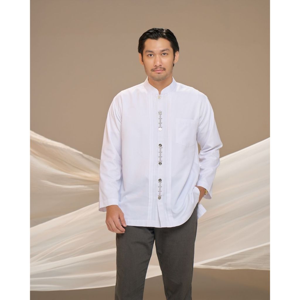 Ranti - Tarra Koko - Koko Casual - Koko Lengan Panjang - Koko Putih