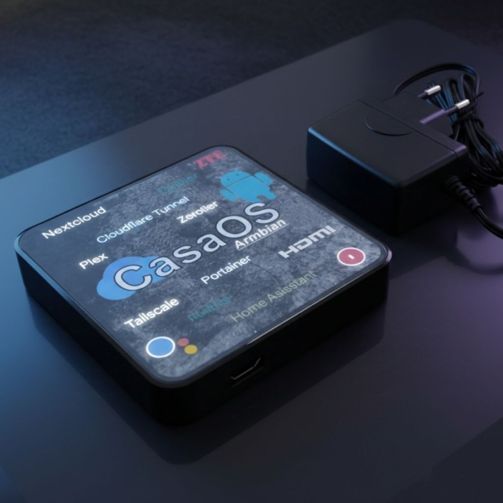 STB CasaOS NAS Server Armbian Trixie B860H