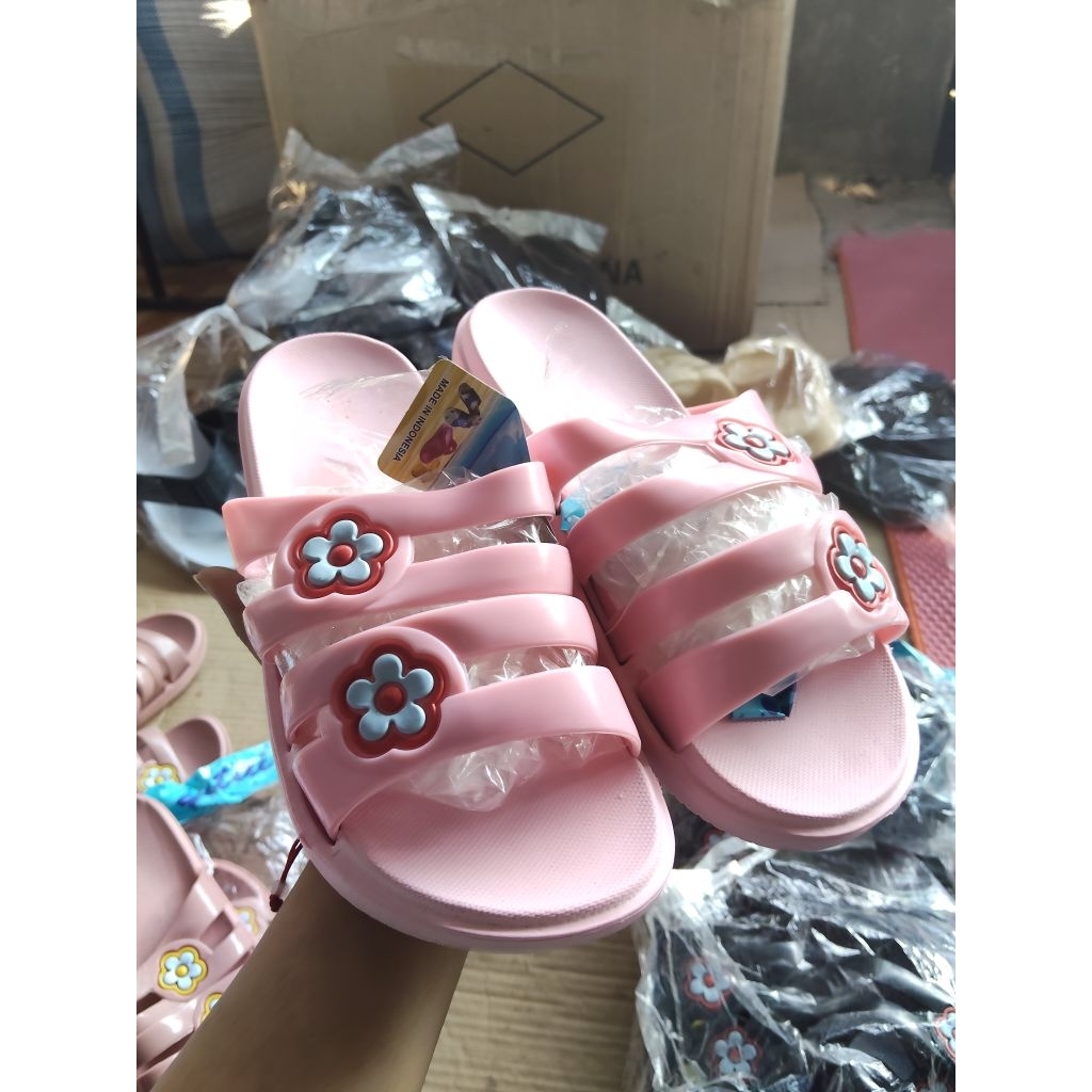 FerenHongXia Sandal Dewasa Kokop Untuk wanita motif bunga