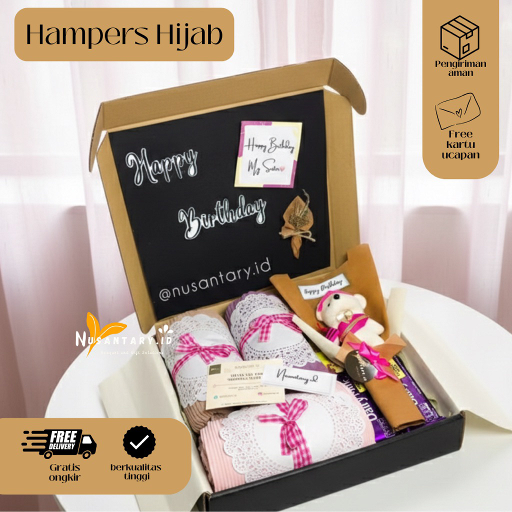 hampers hijab / hampers coklat / hampers ultah