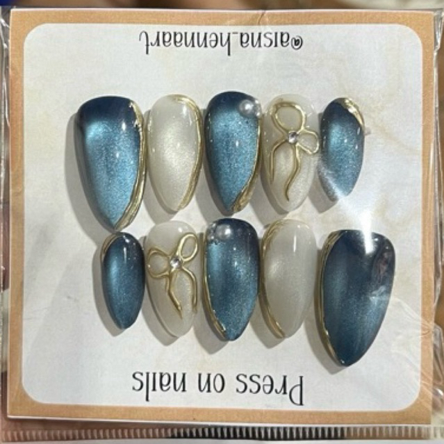 Fake nails bunga blooming cute cantik murah dan elegan free lem cair da free lem gel | kuku palsu ke