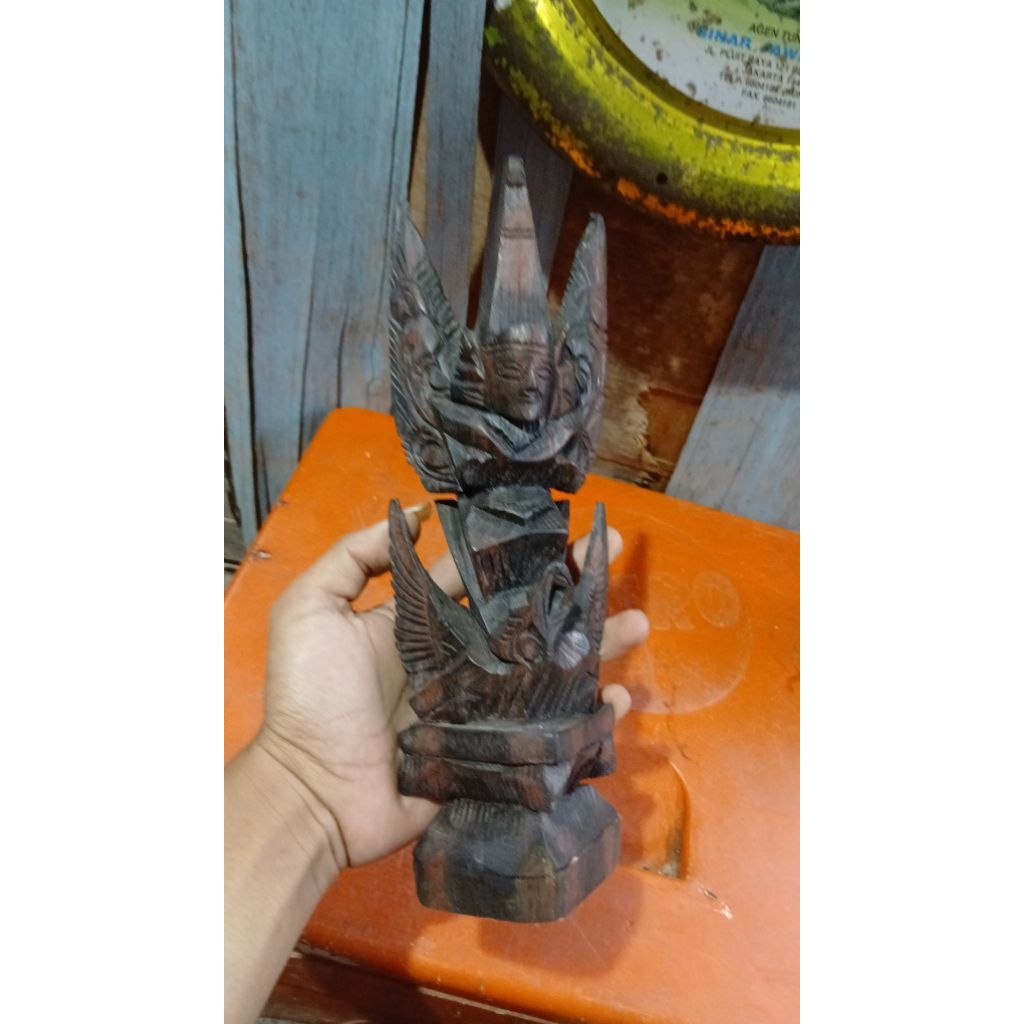 Topeng kayu 145rb  jadul antik vintage lawas kuno display